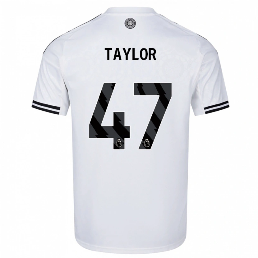 Danxen Niño Camiseta Bo Taylor #47 Blanco Negro 1ª Equipación 2025/26 La Camisa México