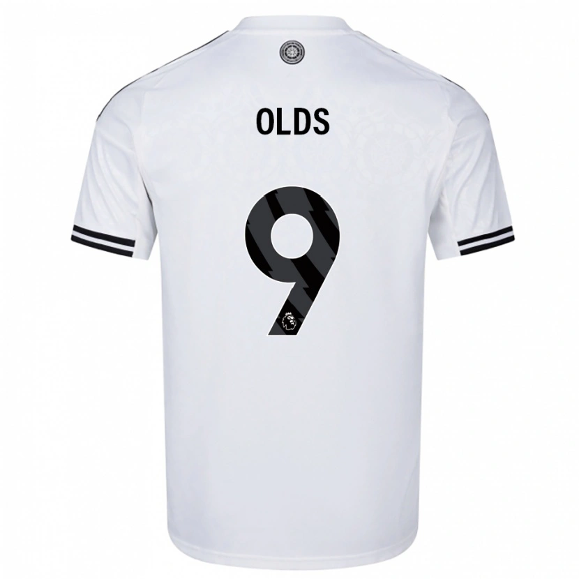 Danxen Niño Camiseta Ellie Olds #9 Blanco Negro 1ª Equipación 2025/26 La Camisa México