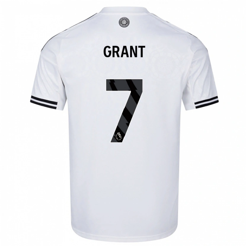 Danxen Niño Camiseta Kyle Grant #7 Blanco Negro 1ª Equipación 2025/26 La Camisa México