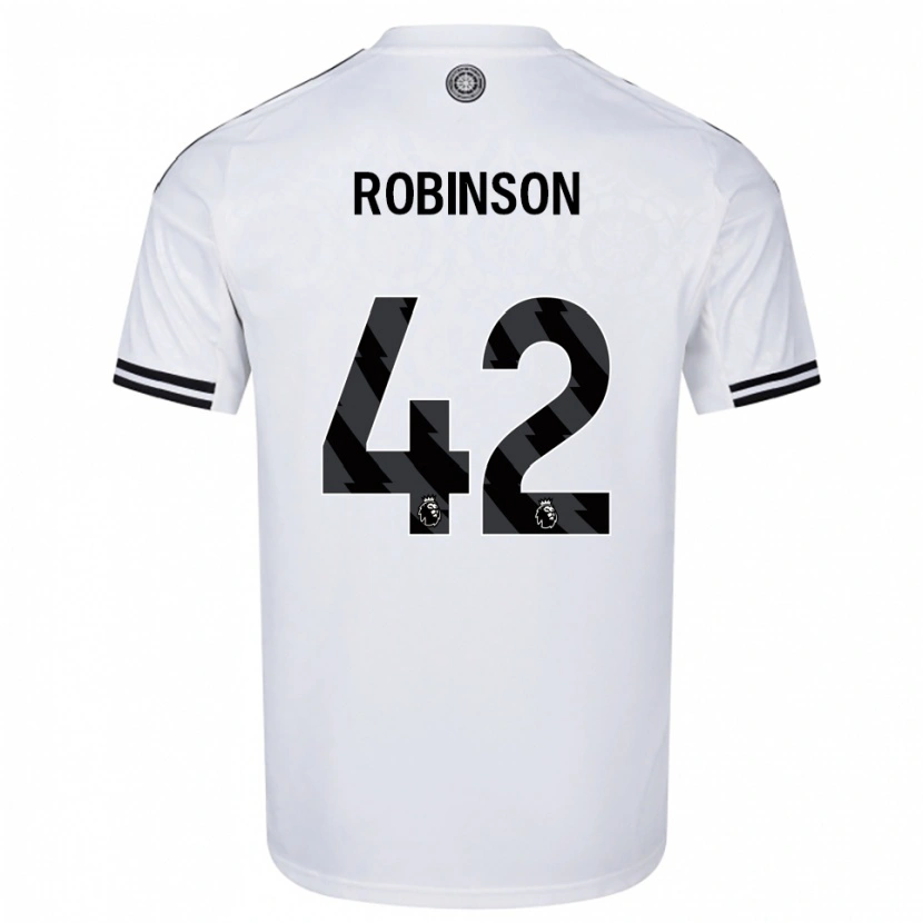 Danxen Niño Camiseta Charlie Robinson #42 Blanco Negro 1ª Equipación 2025/26 La Camisa México