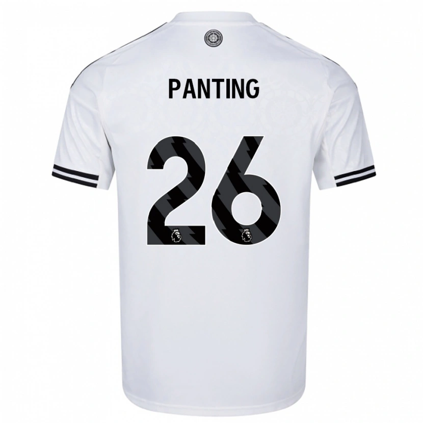 Danxen Niño Camiseta Rachel Panting #26 Blanco Negro 1ª Equipación 2025/26 La Camisa México