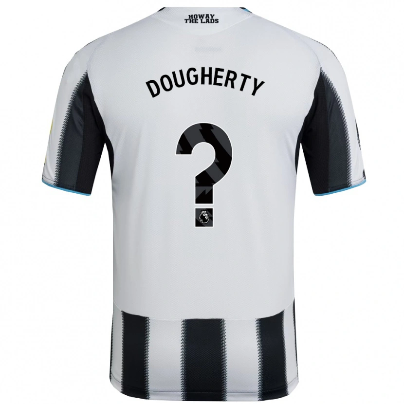 Danxen Niño Camiseta Ryan Dougherty #0 Negro Blanco 1ª Equipación 2025/26 La Camisa México