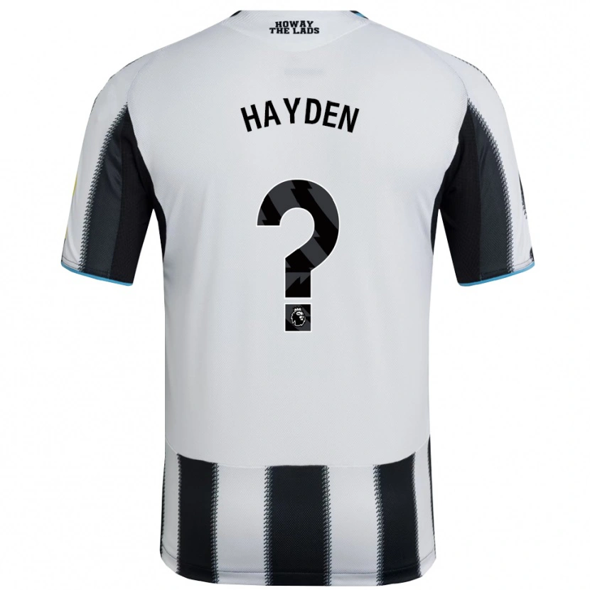Danxen Niño Camiseta Isaac Hayden #0 Negro Blanco 1ª Equipación 2025/26 La Camisa México