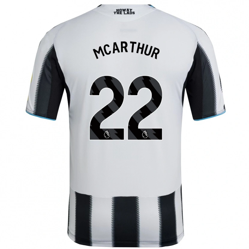 Danxen Niño Camiseta Charlie Mcarthur #22 Negro Blanco 1ª Equipación 2025/26 La Camisa México
