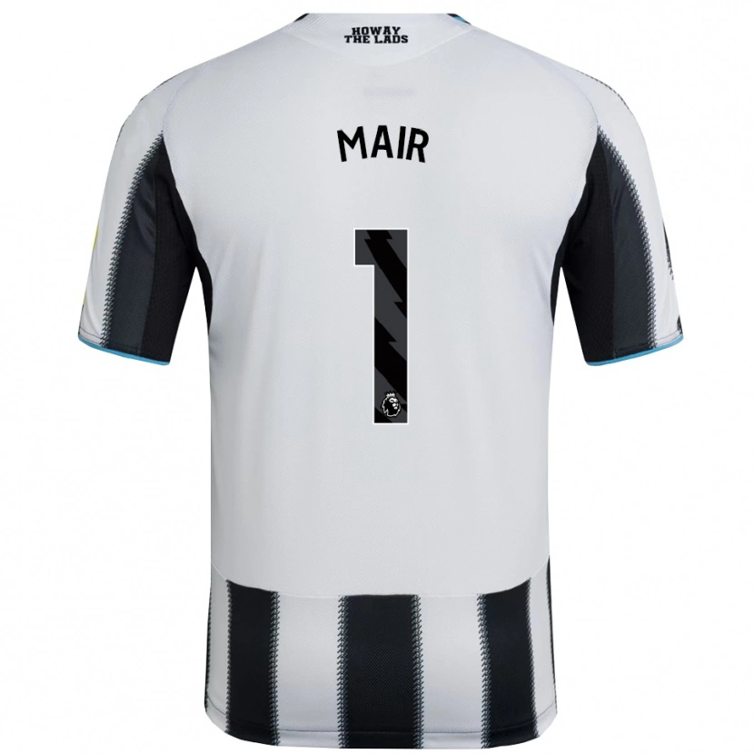 Danxen Niño Camiseta George Mair #1 Negro Blanco 1ª Equipación 2025/26 La Camisa México