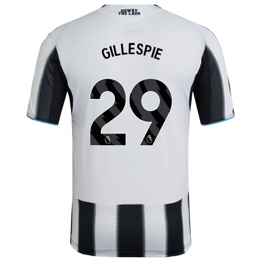 Danxen Niño Camiseta Mark Gillespie #29 Negro Blanco 1ª Equipación 2025/26 La Camisa México