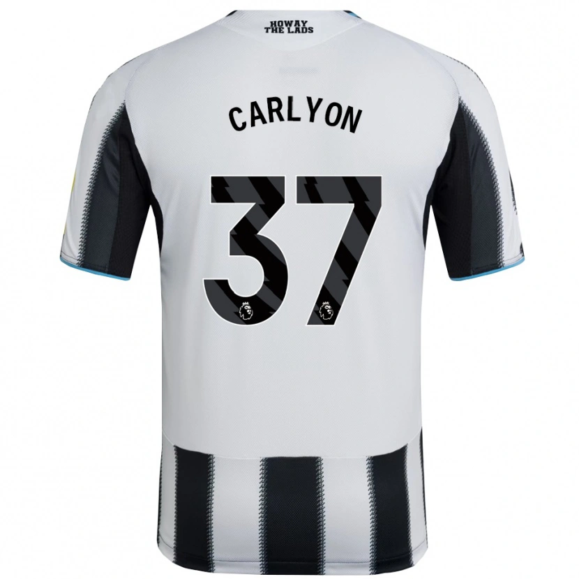 Danxen Niño Camiseta Nathan Carlyon #37 Negro Blanco 1ª Equipación 2025/26 La Camisa México