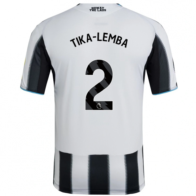 Danxen Niño Camiseta Ezra Tika-Lemba #2 Negro Blanco 1ª Equipación 2025/26 La Camisa México