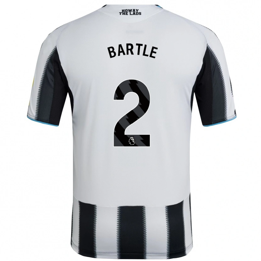 Danxen Niño Camiseta Jodie Bartle #2 Negro Blanco 1ª Equipación 2025/26 La Camisa México