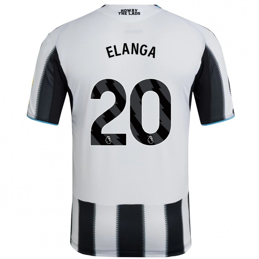 Danxen Niño Camiseta Anthony Elanga #20 Negro Blanco 1ª Equipación 2025/26 La Camisa México