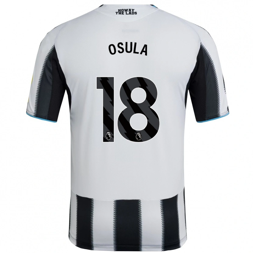 Danxen Niño Camiseta William Osula #18 Negro Blanco 1ª Equipación 2025/26 La Camisa México