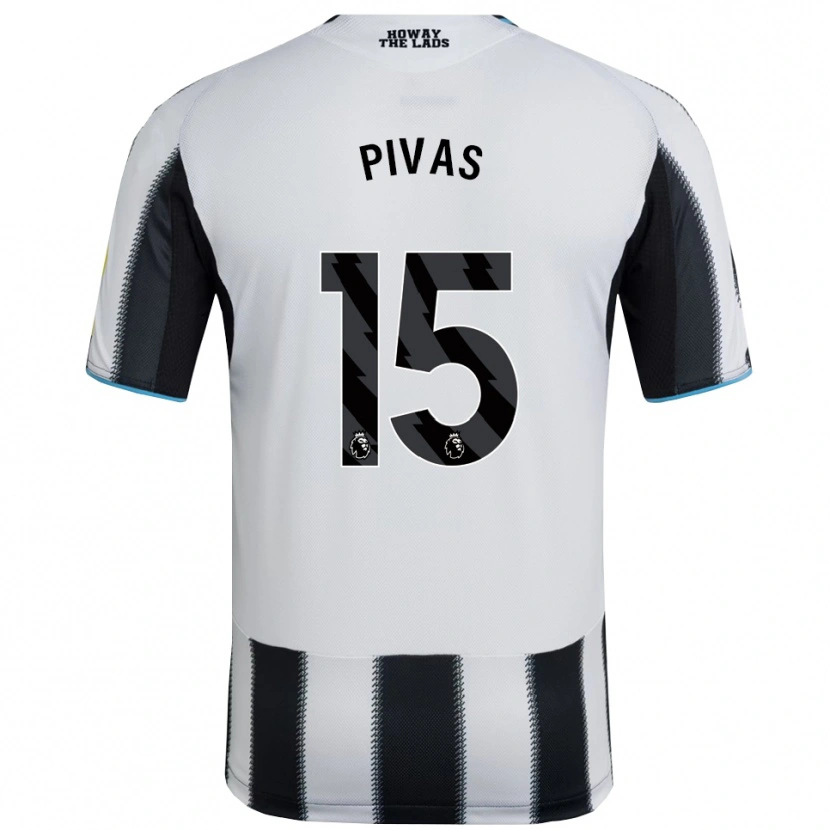 Danxen Niño Camiseta Miodrag Pivas #15 Negro Blanco 1ª Equipación 2025/26 La Camisa México