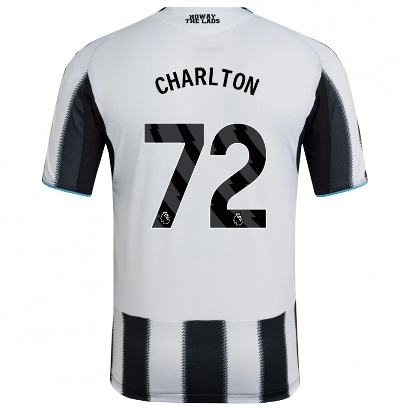Danxen Niño Camiseta Dylan Charlton #72 Negro Blanco 1ª Equipación 2025/26 La Camisa México