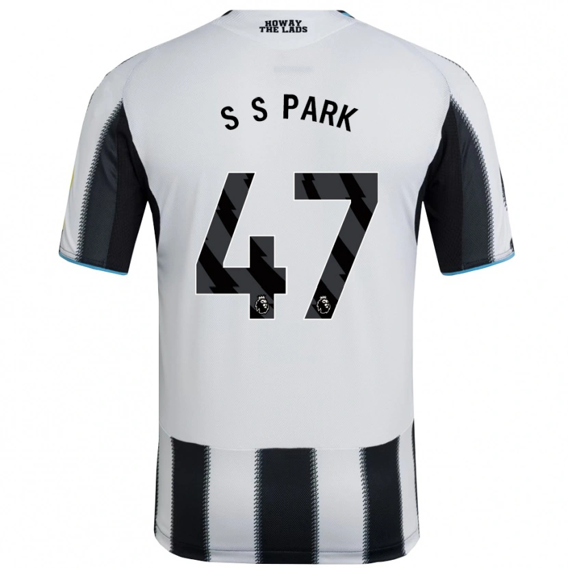 Danxen Niño Camiseta Seung-Soo Park #47 Negro Blanco 1ª Equipación 2025/26 La Camisa México