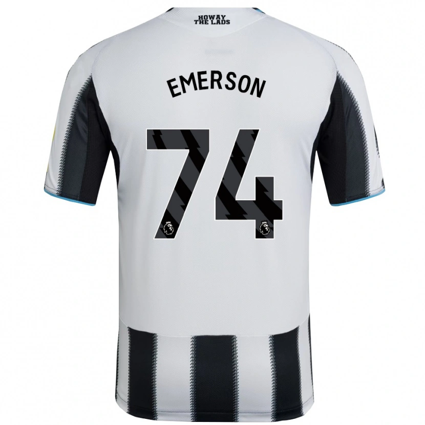 Danxen Niño Camiseta Johnny Emerson #74 Negro Blanco 1ª Equipación 2025/26 La Camisa México