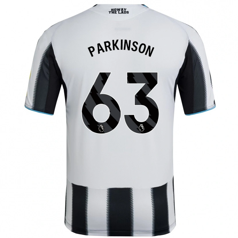 Danxen Niño Camiseta Ben Parkinson #63 Negro Blanco 1ª Equipación 2025/26 La Camisa México