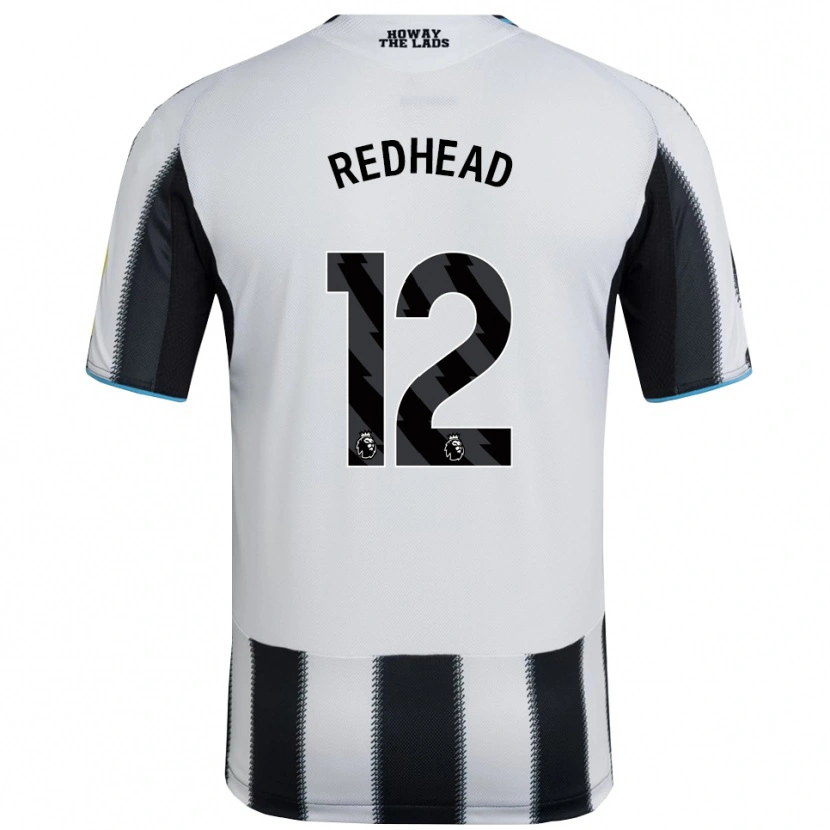 Danxen Niño Camiseta Cara Milne-Redhead #12 Negro Blanco 1ª Equipación 2025/26 La Camisa México