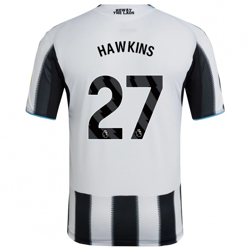 Danxen Niño Camiseta Hannah Hawkins #27 Negro Blanco 1ª Equipación 2025/26 La Camisa México