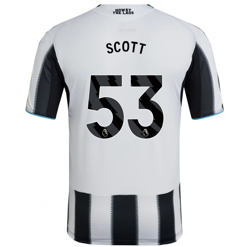 Danxen Niño Camiseta Joshua Scott #53 Negro Blanco 1ª Equipación 2025/26 La Camisa México