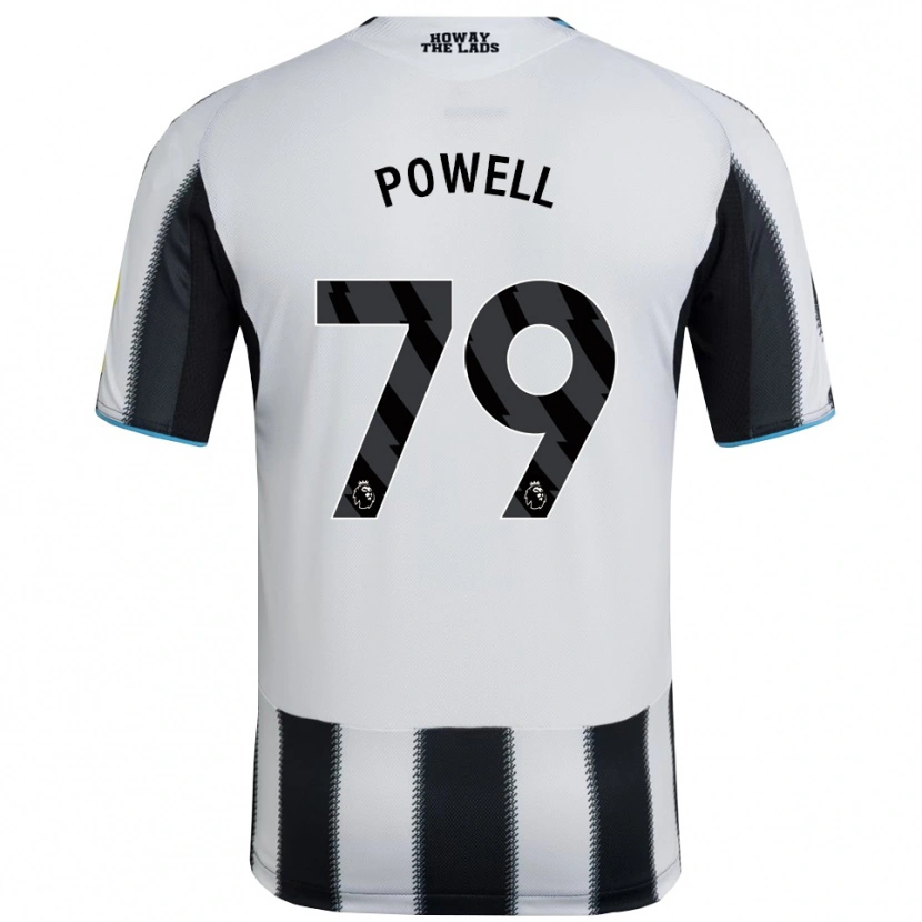 Danxen Niño Camiseta Rory Powell #79 Negro Blanco 1ª Equipación 2025/26 La Camisa México