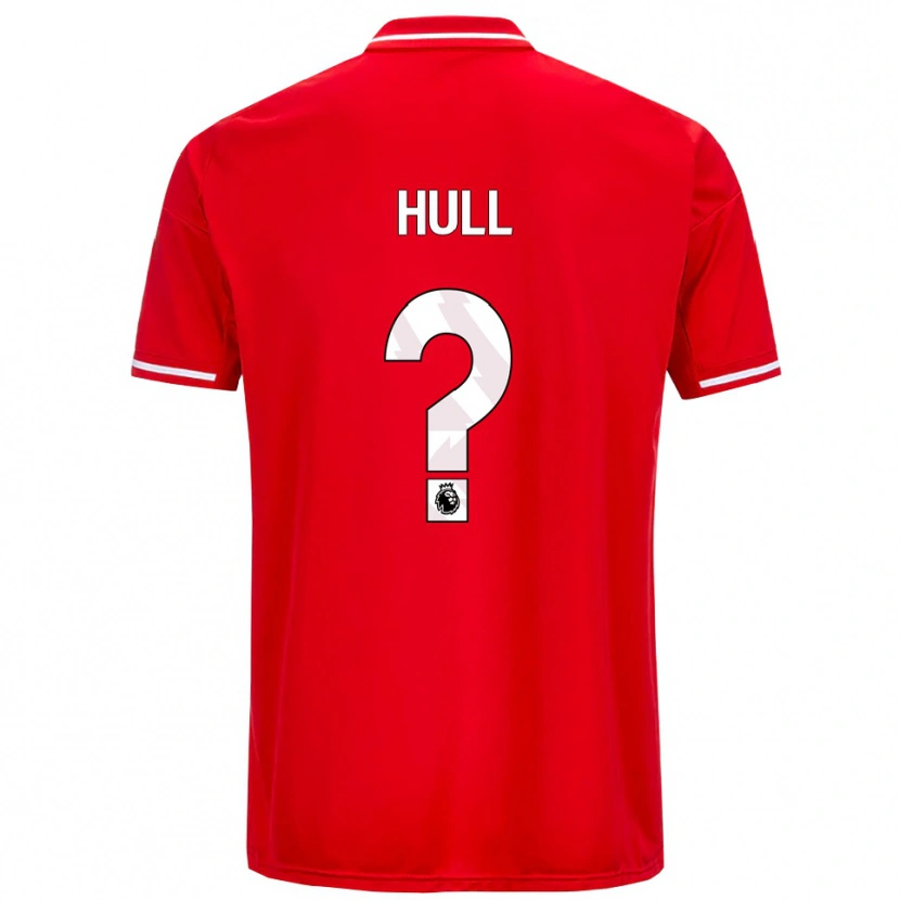 Danxen Niño Camiseta Ethan Hull #0 Rojo Blanco 1ª Equipación 2025/26 La Camisa México