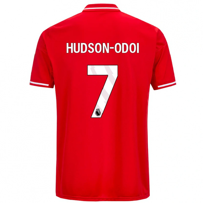 Danxen Niño Camiseta Callum Hudson-Odoi #7 Rojo Blanco 1ª Equipación 2025/26 La Camisa México