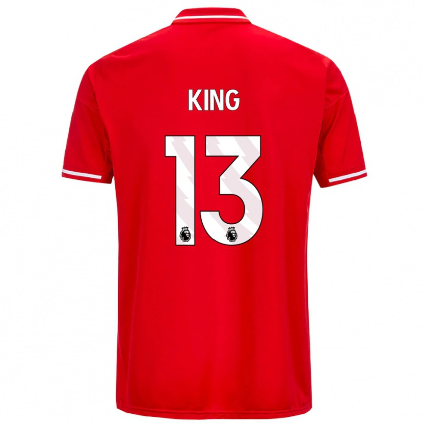 Danxen Niño Camiseta Leo King #13 Rojo Blanco 1ª Equipación 2025/26 La Camisa México