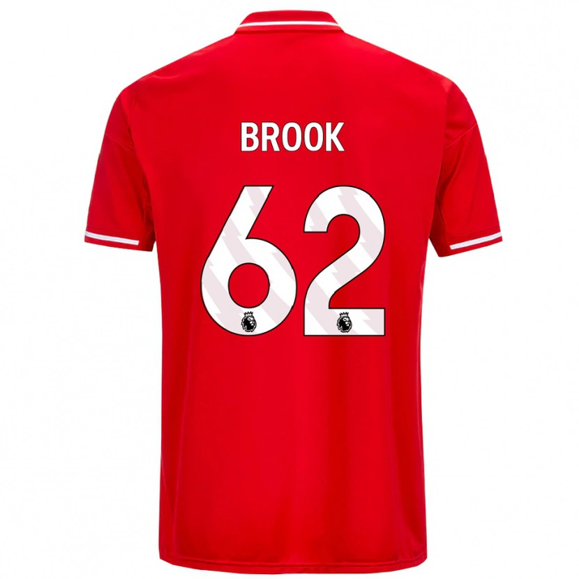 Danxen Niño Camiseta Will Brook #62 Rojo Blanco 1ª Equipación 2025/26 La Camisa México