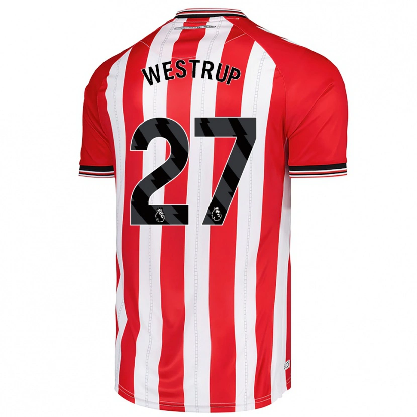 Danxen Niño Camiseta Brianna Westrup #27 Rojo Blanco 1ª Equipación 2025/26 La Camisa México