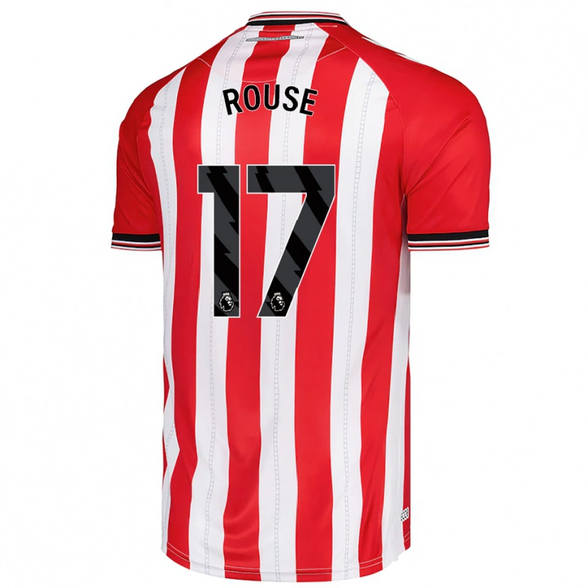 Danxen Niño Camiseta Mollie Rouse #17 Rojo Blanco 1ª Equipación 2025/26 La Camisa México