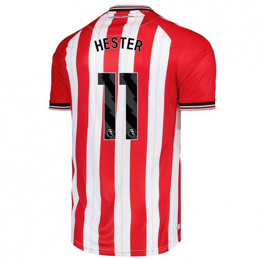 Danxen Niño Camiseta Bayley Hester #11 Rojo Blanco 1ª Equipación 2025/26 La Camisa México