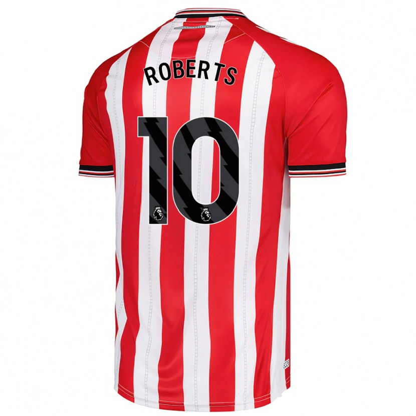 Danxen Niño Camiseta Patrick Roberts #10 Rojo Blanco 1ª Equipación 2025/26 La Camisa México