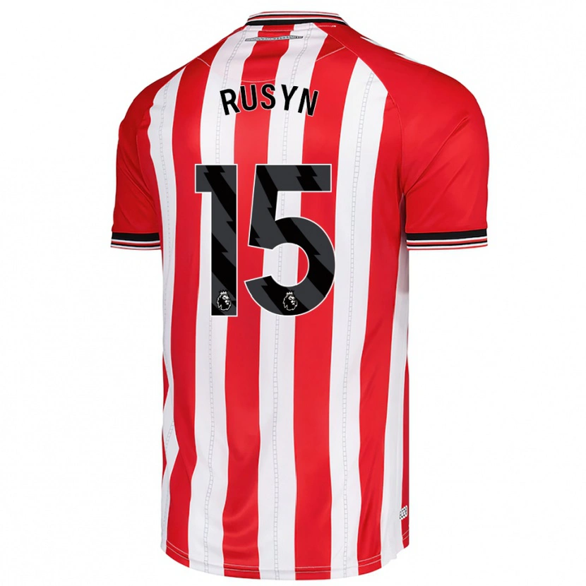Danxen Niño Camiseta Nazariy Rusyn #15 Rojo Blanco 1ª Equipación 2025/26 La Camisa México