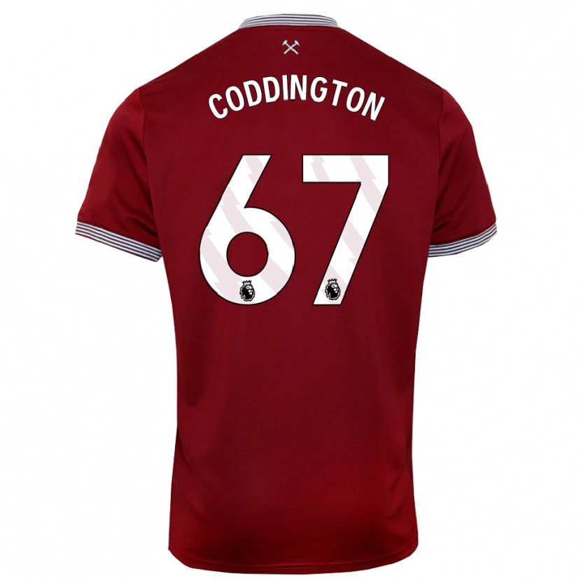 Danxen Niño Camiseta Remy Coddington #67 Borgoña Blanco 1ª Equipación 2025/26 La Camisa México