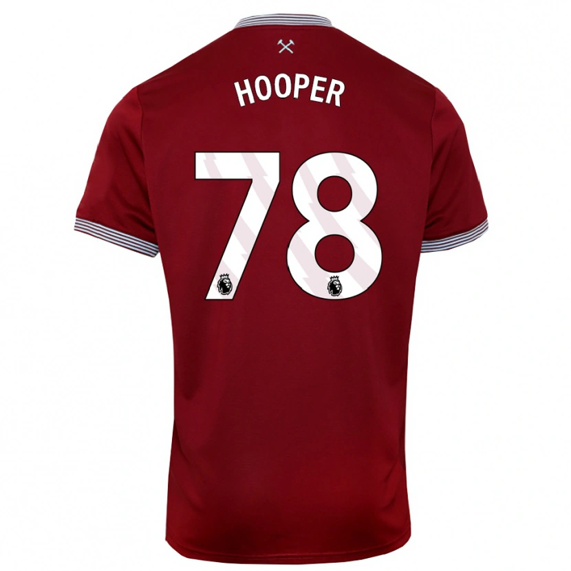 Danxen Niño Camiseta Finley Hooper #78 Borgoña Blanco 1ª Equipación 2025/26 La Camisa México