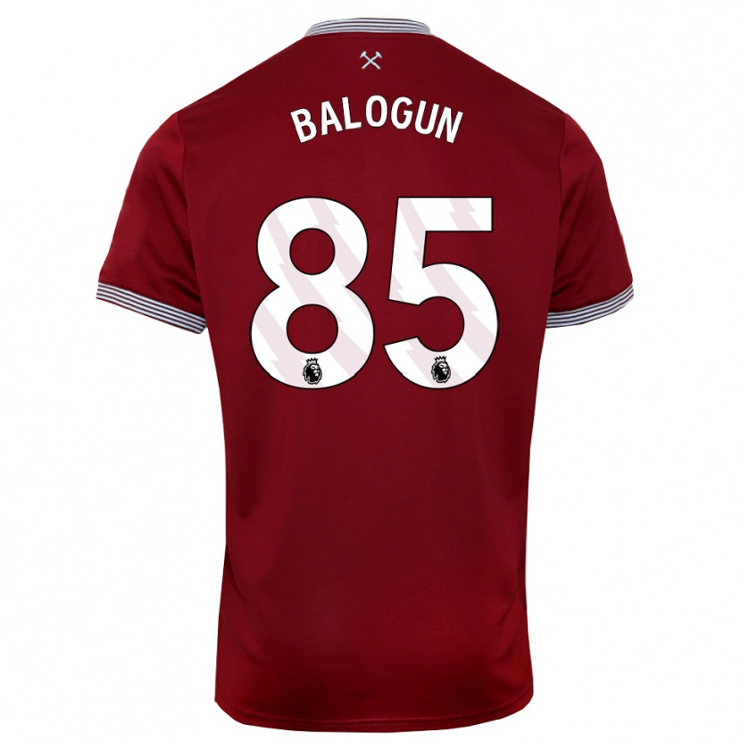 Danxen Niño Camiseta Majid Balogun #85 Borgoña Blanco 1ª Equipación 2025/26 La Camisa México
