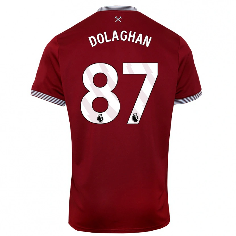 Danxen Niño Camiseta Brad Dolaghan #87 Borgoña Blanco 1ª Equipación 2025/26 La Camisa México