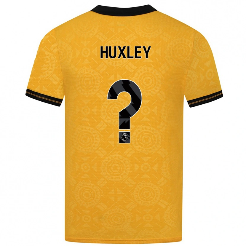 Danxen Niño Camiseta Leon Huxley #0 Amarillo Negro 1ª Equipación 2025/26 La Camisa México