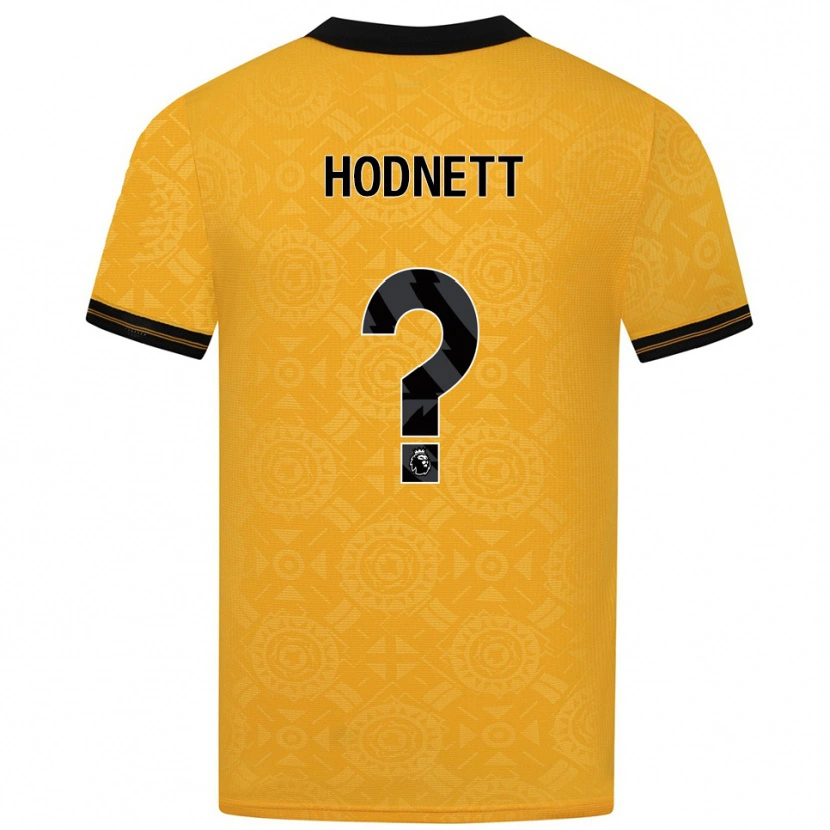 Danxen Niño Camiseta Jack Hodnett #0 Amarillo Negro 1ª Equipación 2025/26 La Camisa México