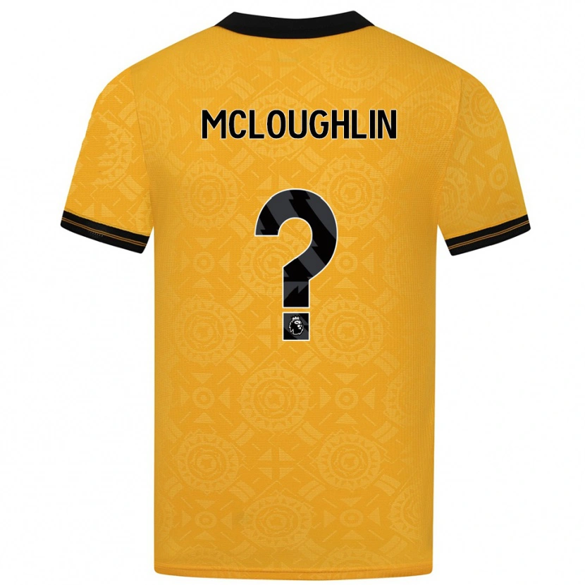 Danxen Niño Camiseta Lee Mcloughlin #0 Amarillo Negro 1ª Equipación 2025/26 La Camisa México