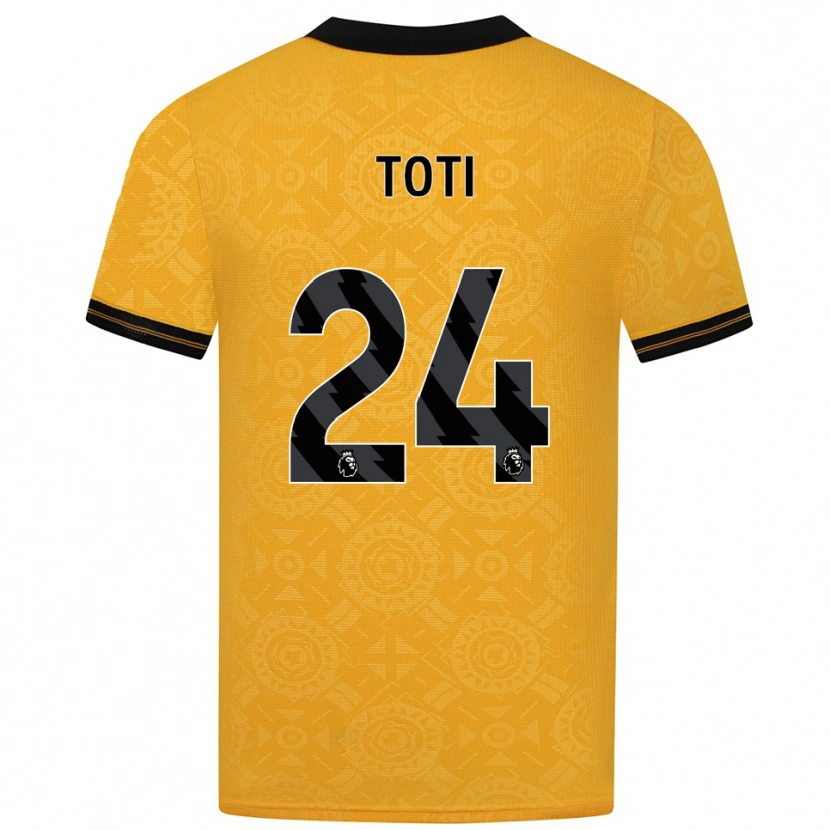 Danxen Niño Camiseta Toti #24 Amarillo Negro 1ª Equipación 2025/26 La Camisa México