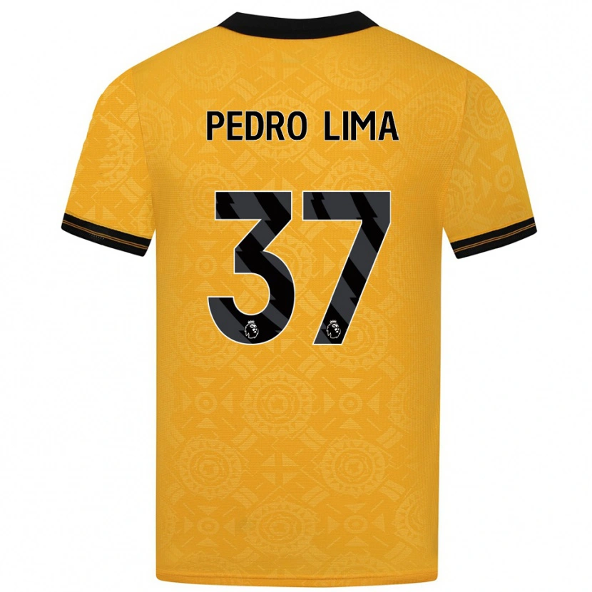 Danxen Niño Camiseta Pedro Lima #37 Amarillo Negro 1ª Equipación 2025/26 La Camisa México