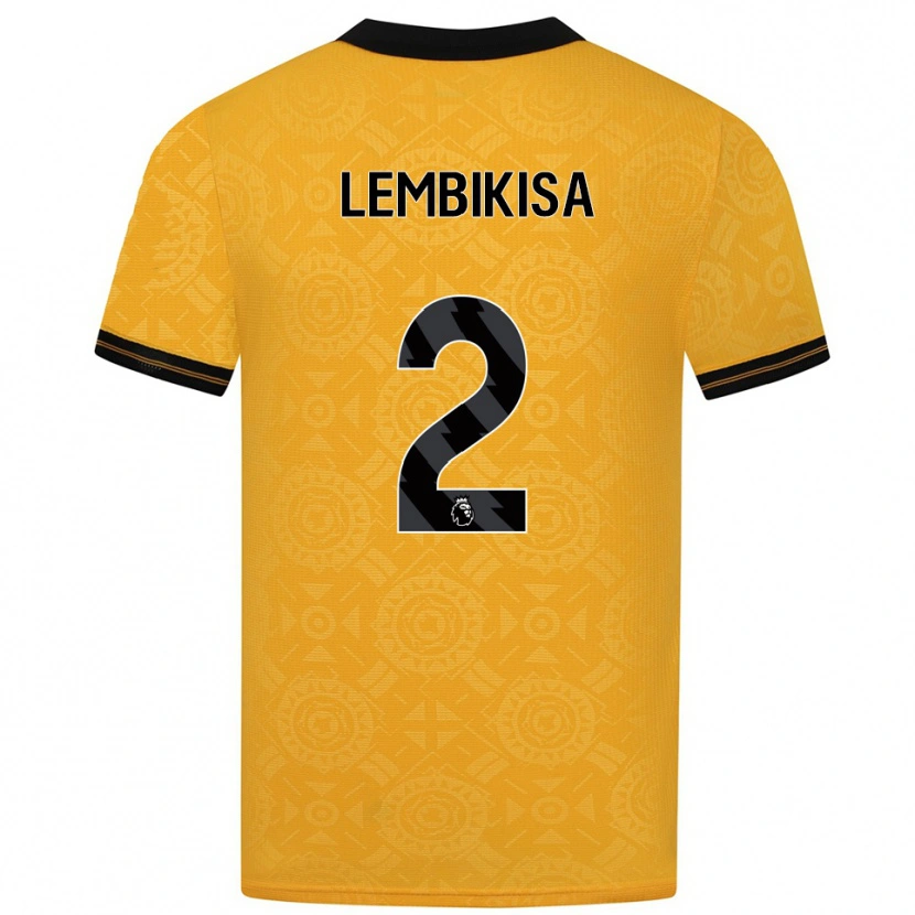 Danxen Niño Camiseta Dexter Lembikisa #2 Amarillo Negro 1ª Equipación 2025/26 La Camisa México