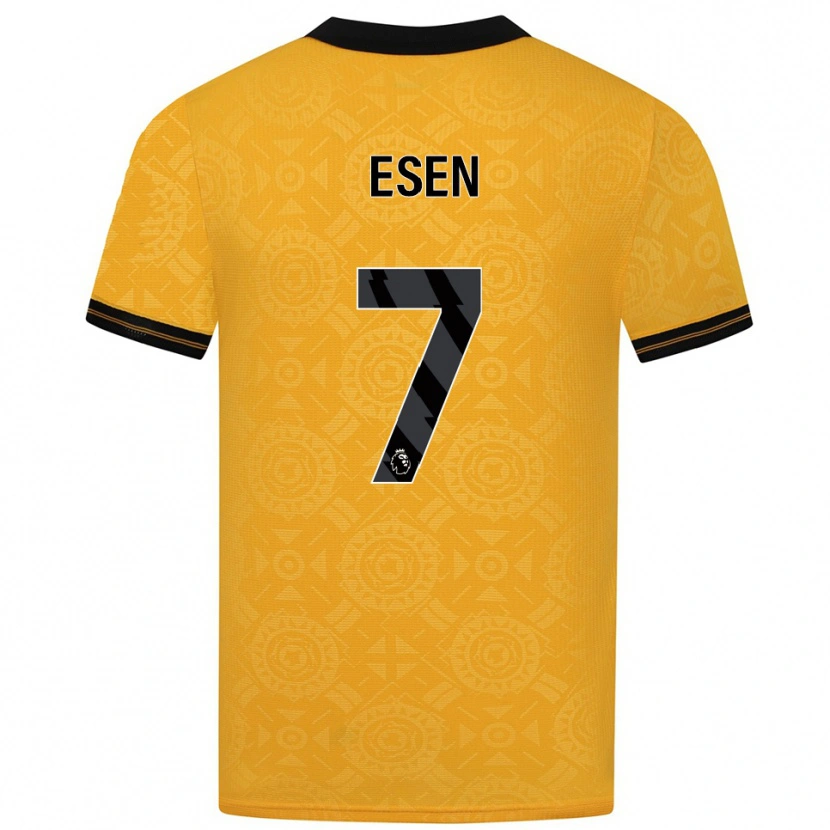 Danxen Niño Camiseta Josh Esen #7 Amarillo Negro 1ª Equipación 2025/26 La Camisa México