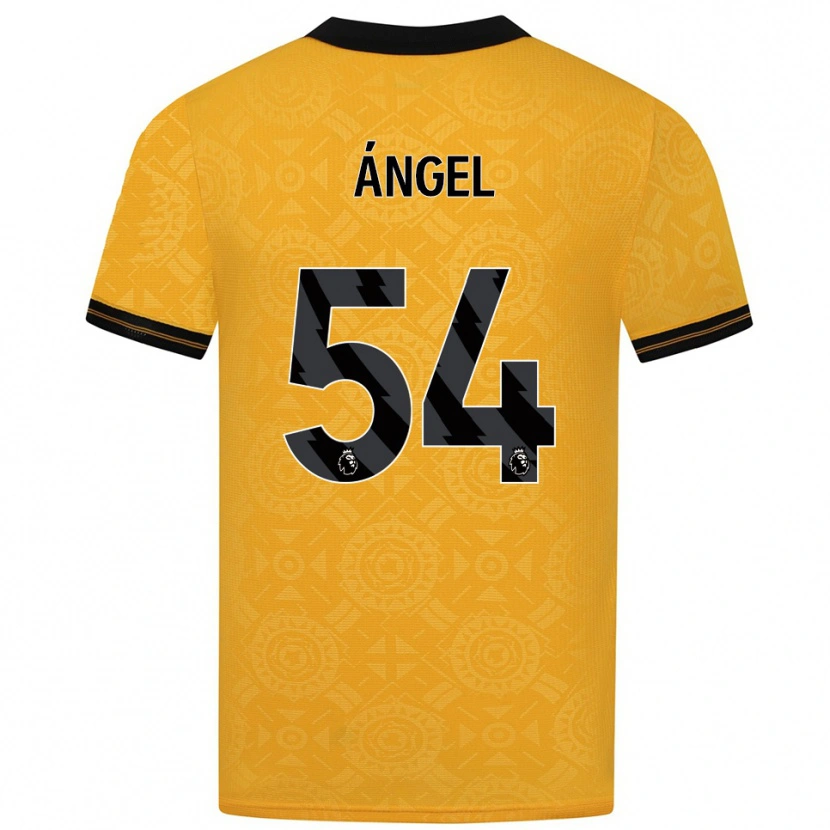 Danxen Niño Camiseta Dani Ángel #54 Amarillo Negro 1ª Equipación 2025/26 La Camisa México