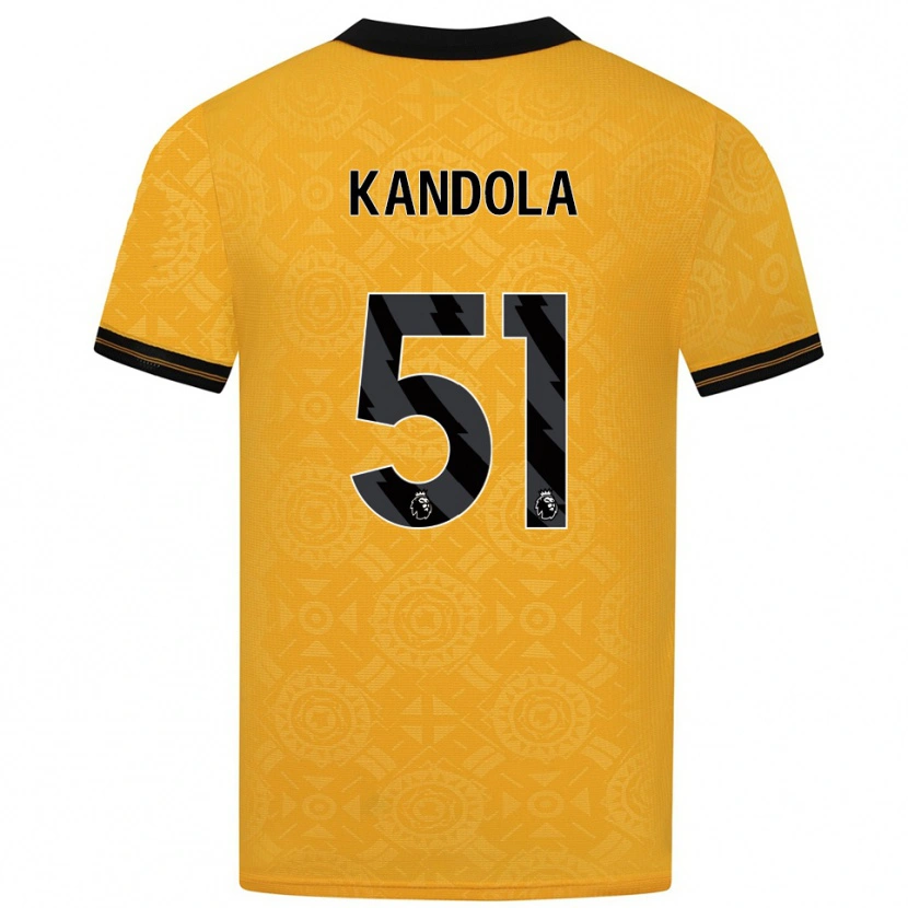 Danxen Niño Camiseta Kam Kandola #51 Amarillo Negro 1ª Equipación 2025/26 La Camisa México