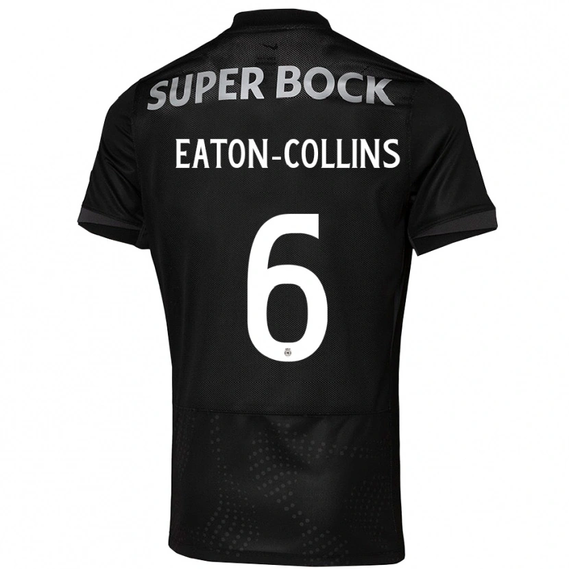Danxen Niño Camiseta Georgia Eaton-Collins #6 Negro Blanco 2ª Equipación 2025/26 La Camisa México