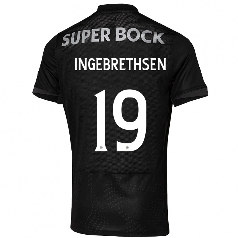 Danxen Niño Camiseta Erik Ingebrethsen #19 Negro Blanco 2ª Equipación 2025/26 La Camisa México