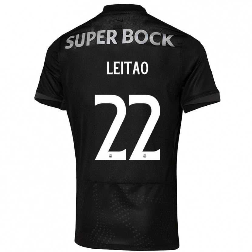 Danxen Niño Camiseta Tiago Leitão #22 Negro Blanco 2ª Equipación 2025/26 La Camisa México