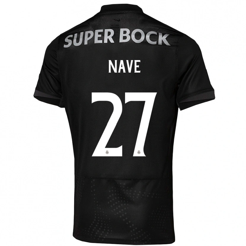 Danxen Niño Camiseta Matilde Nave #27 Negro Blanco 2ª Equipación 2025/26 La Camisa México